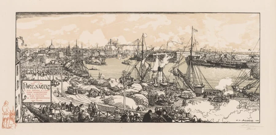 Le Port de Nantes, detail