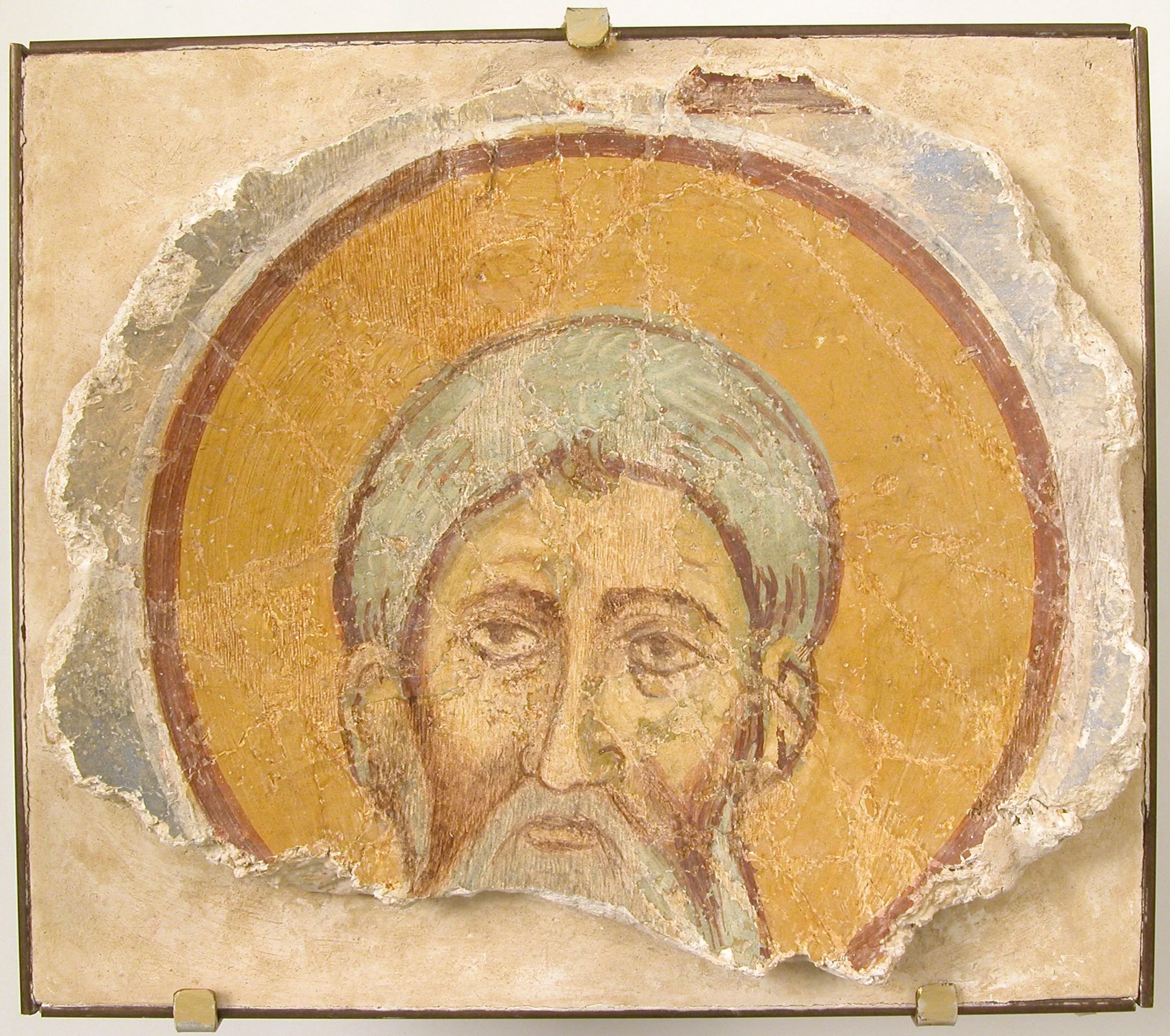 Wall Painting of a Male Saint, detail