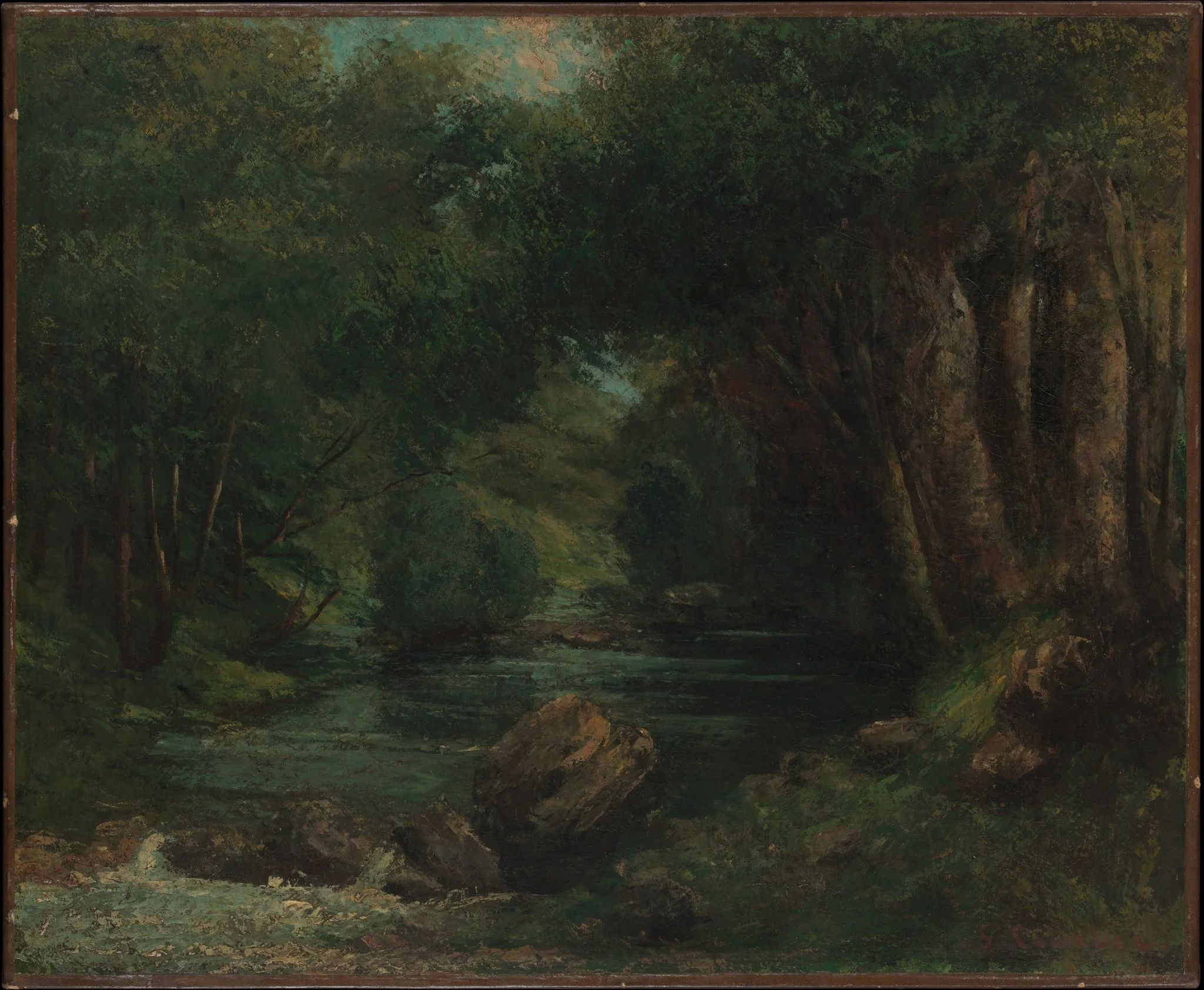 A Brook in the Forest, detail