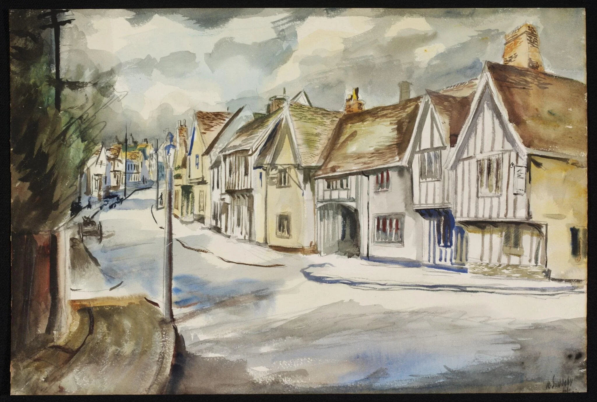 High Street, with the 'Swan', Lavenham, detail