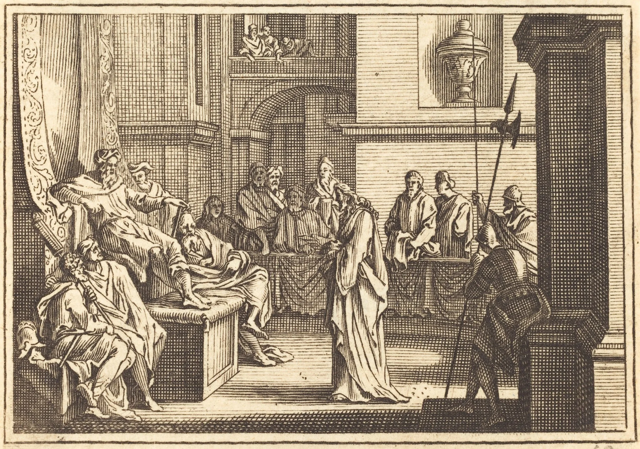 Christ before Herod, detail