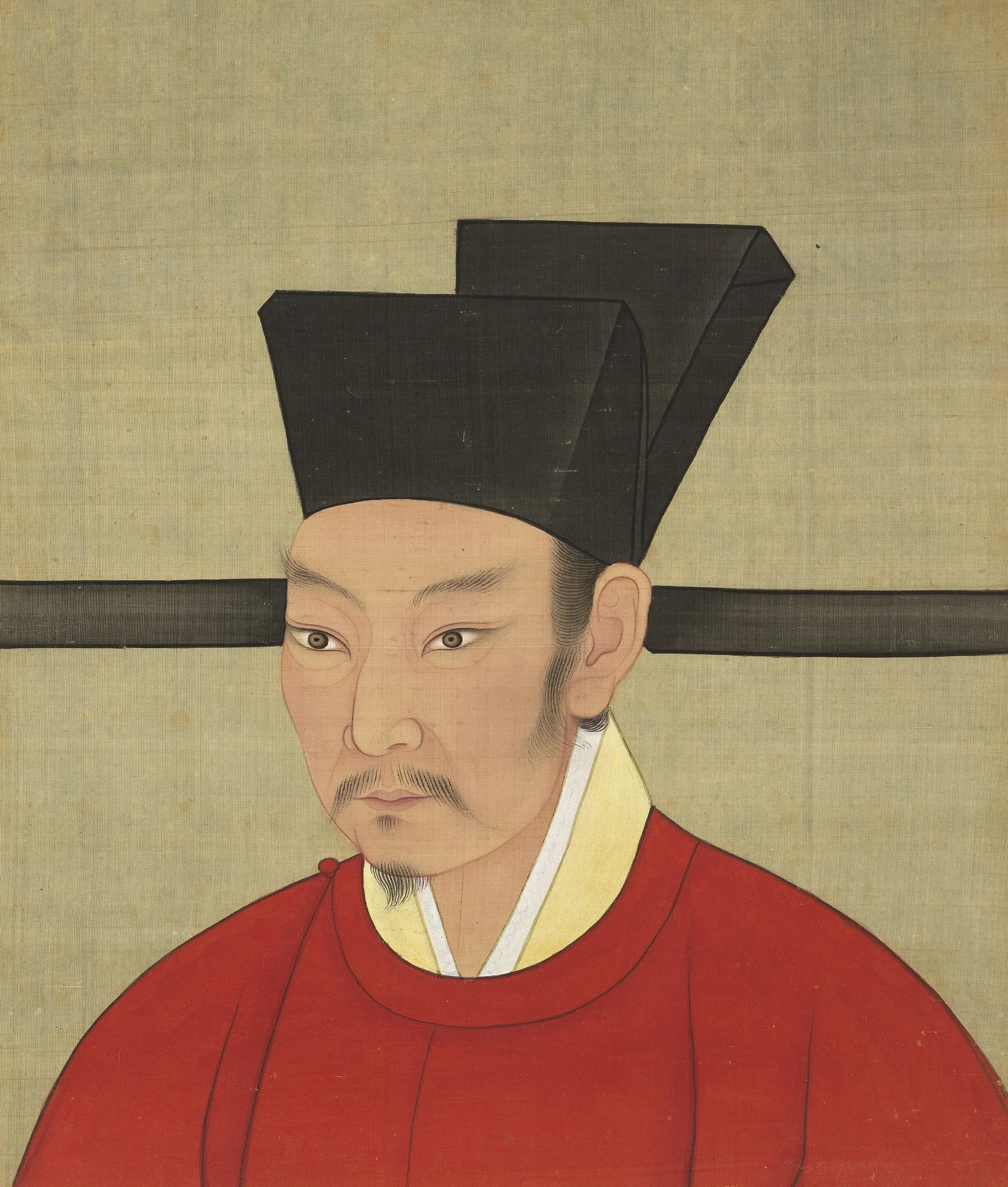 宋代帝半身像册-宋朝钦宗皇帝像, detail