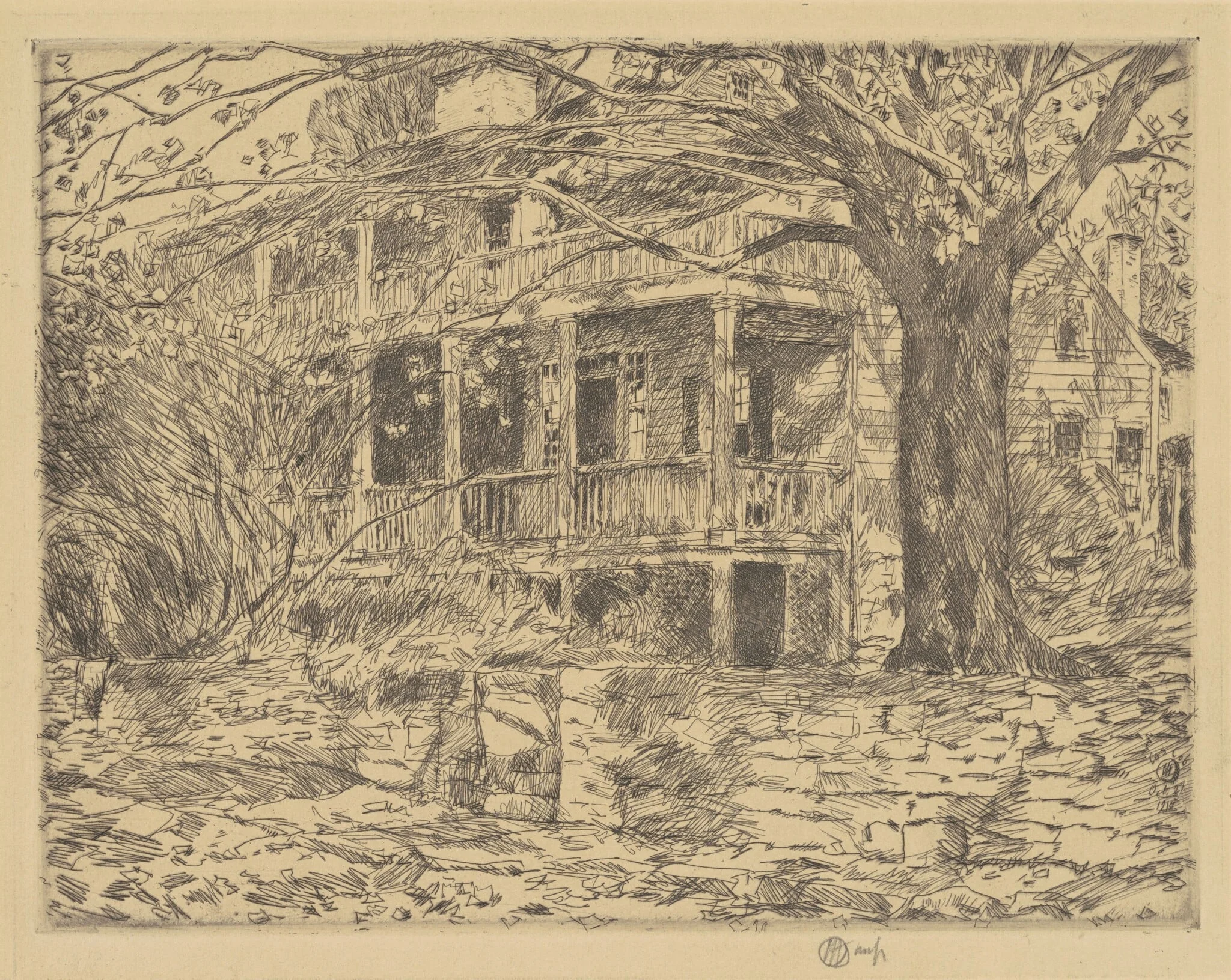 The Old House, Cos Cob, detail