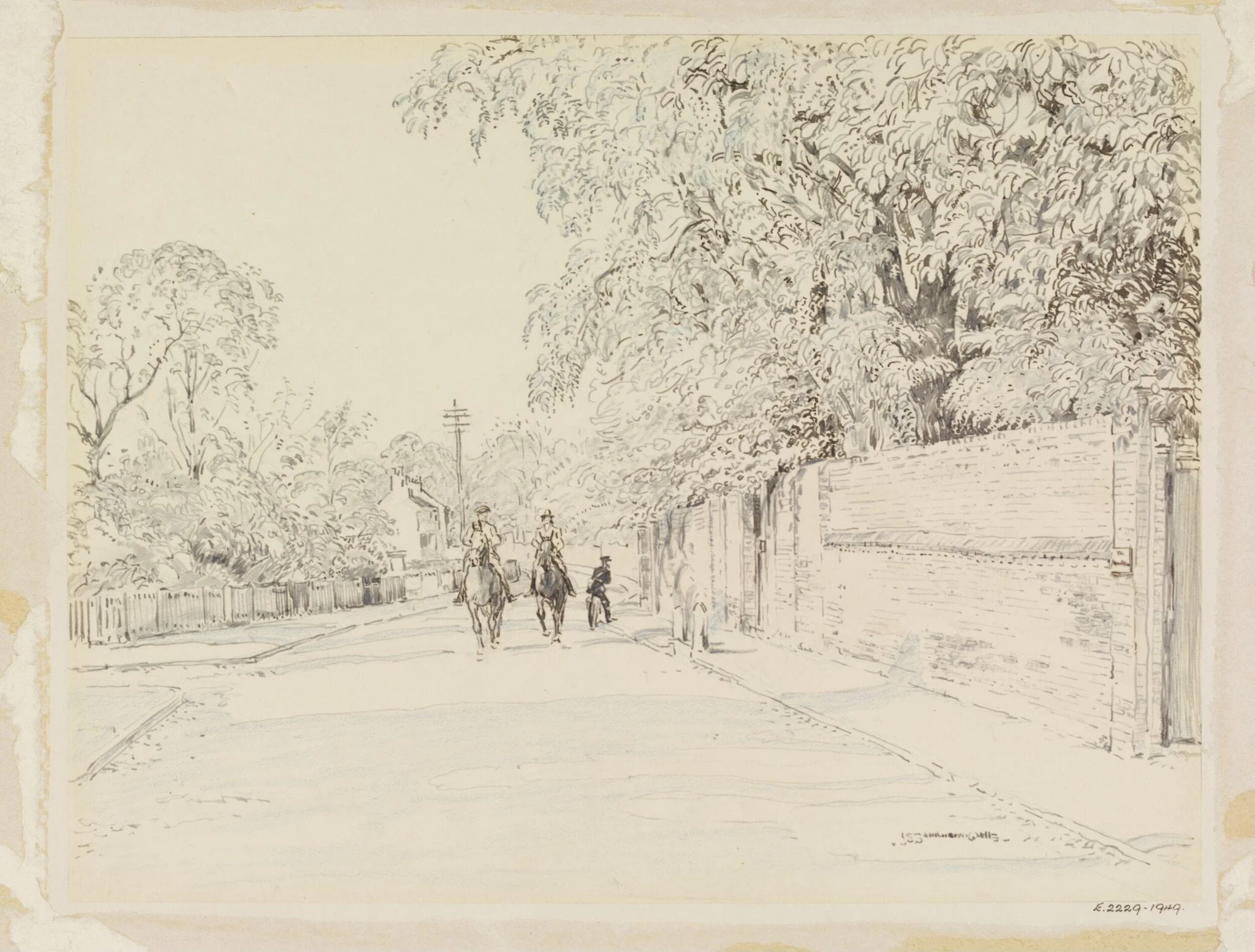 Outside the Manor House, Ham Street, detail
