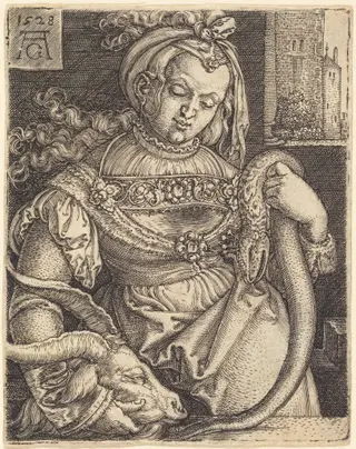 Intemperance, by Heinrich Aldegrever, ink, 1528