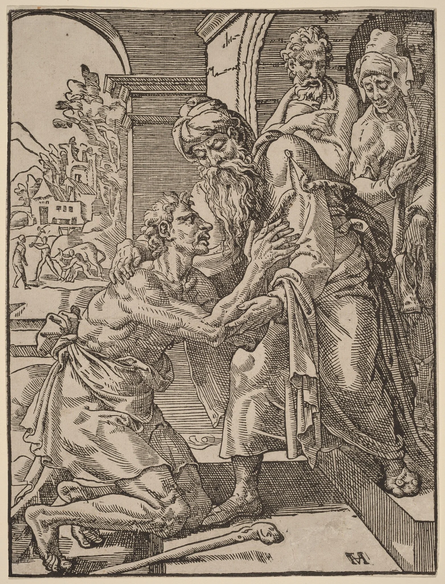 The Return of the Prodigal Son, detail