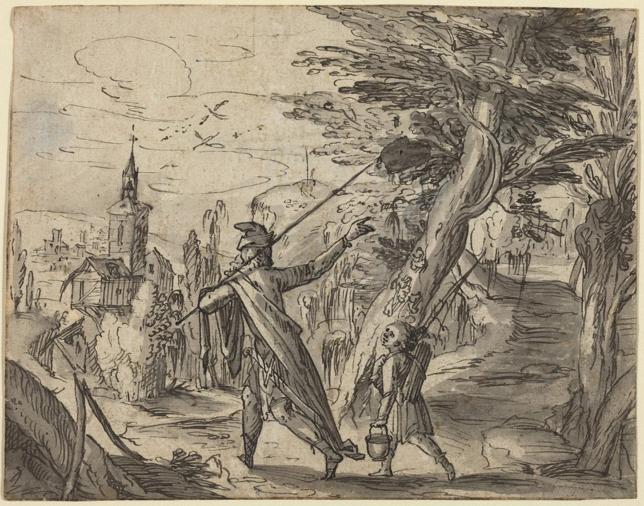 Abraham and Isaac, detail