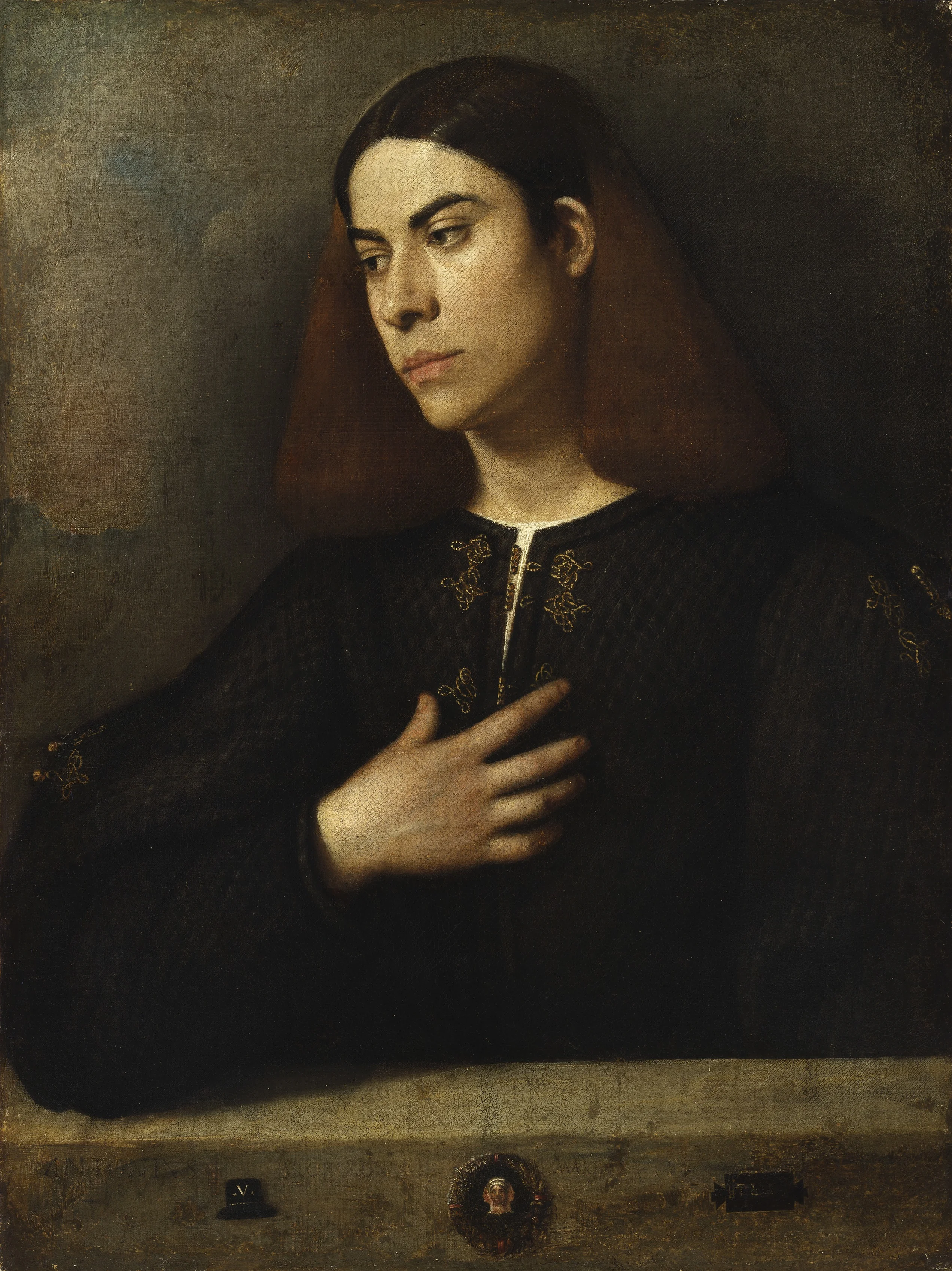 Portrait of a Youth, detail
