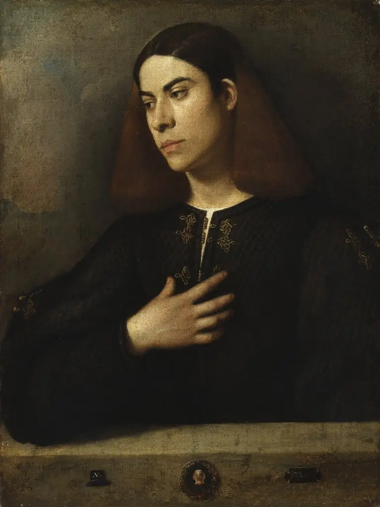 Portrait of a Youth, by Giorgione, oil, 1503