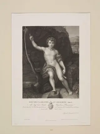 Infant St. John, by Vincenzo Biondi, 1850
