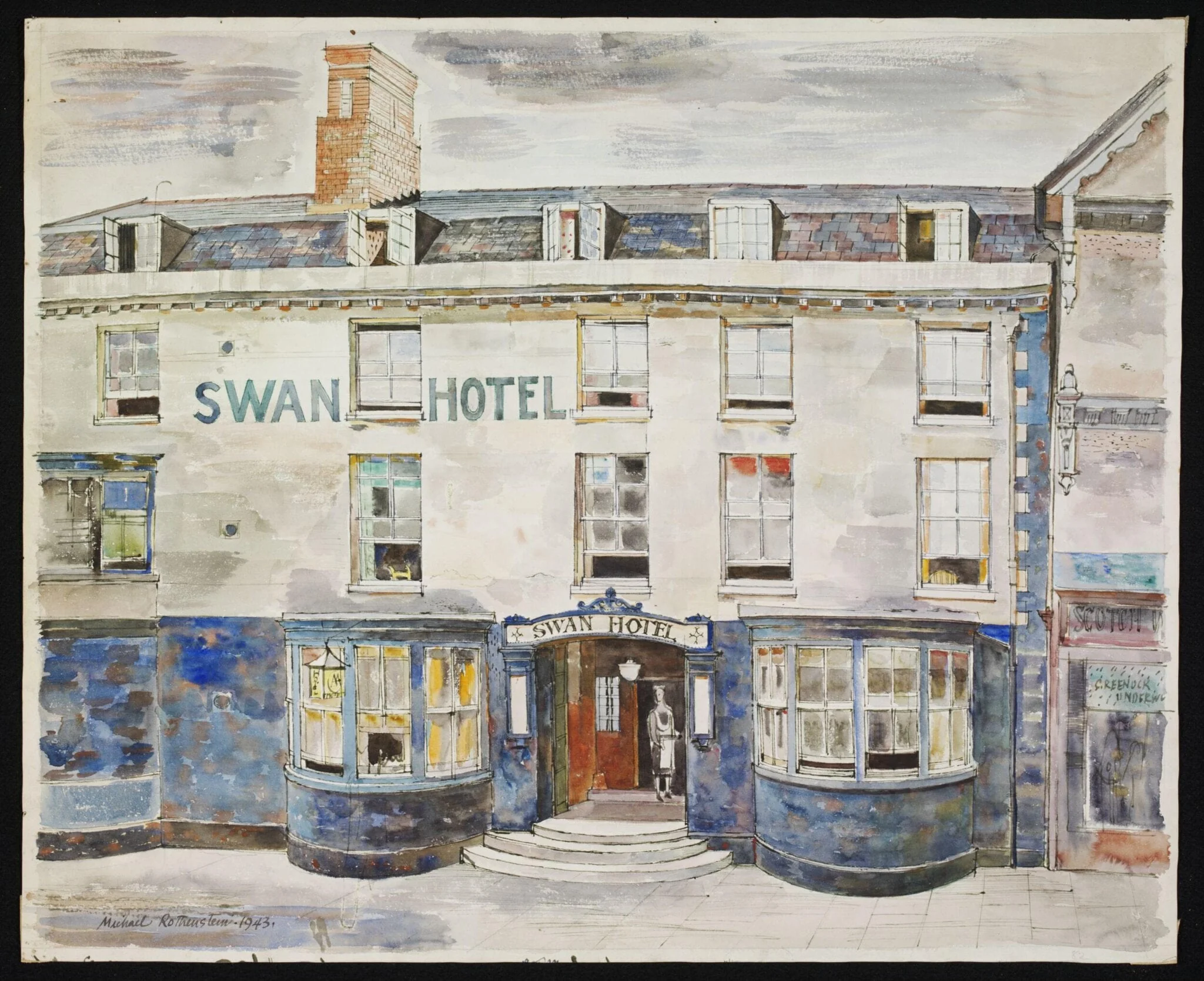 The Swan Hotel, Stafford, detail
