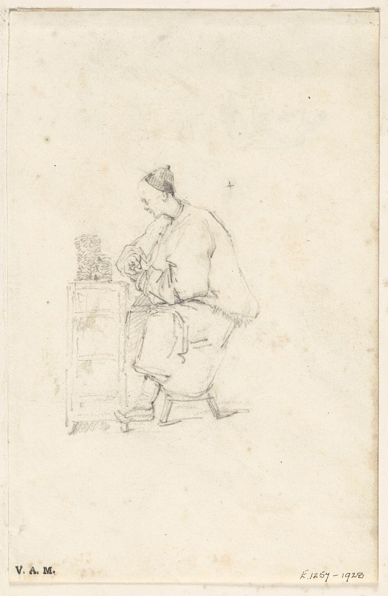 A Chinese money changer, detail