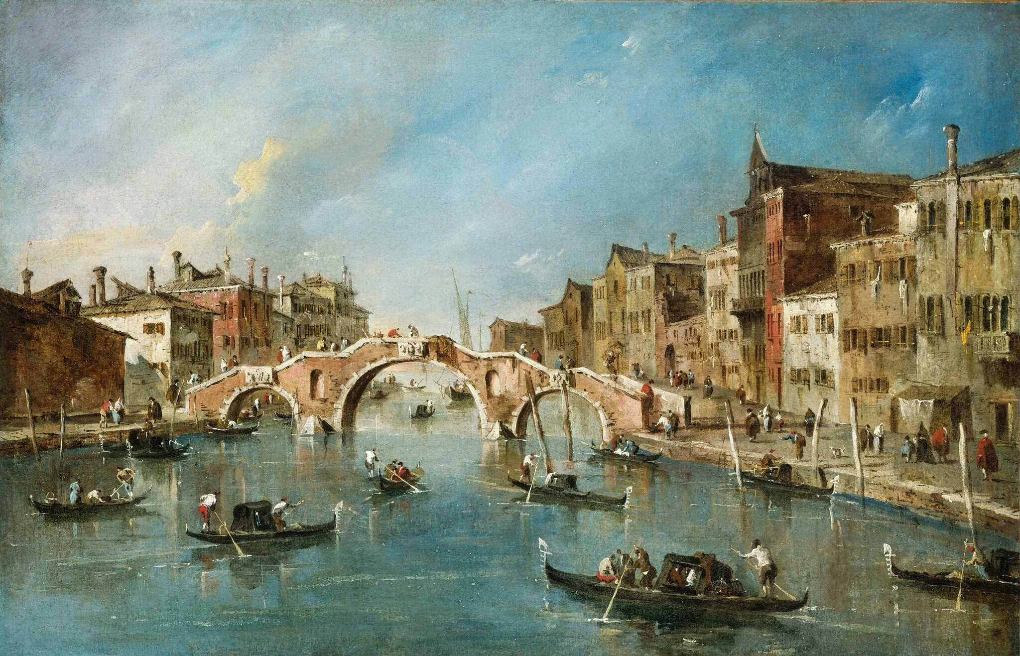 View on the Cannaregio Canal, Venice, detail