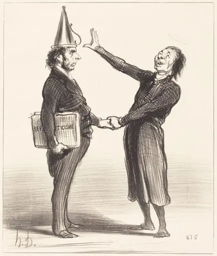 Une Alliance, by Honoré Daumier, ink, 1844