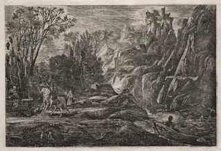 The Knight and Death, by Rodolphe Bresdin, 1866