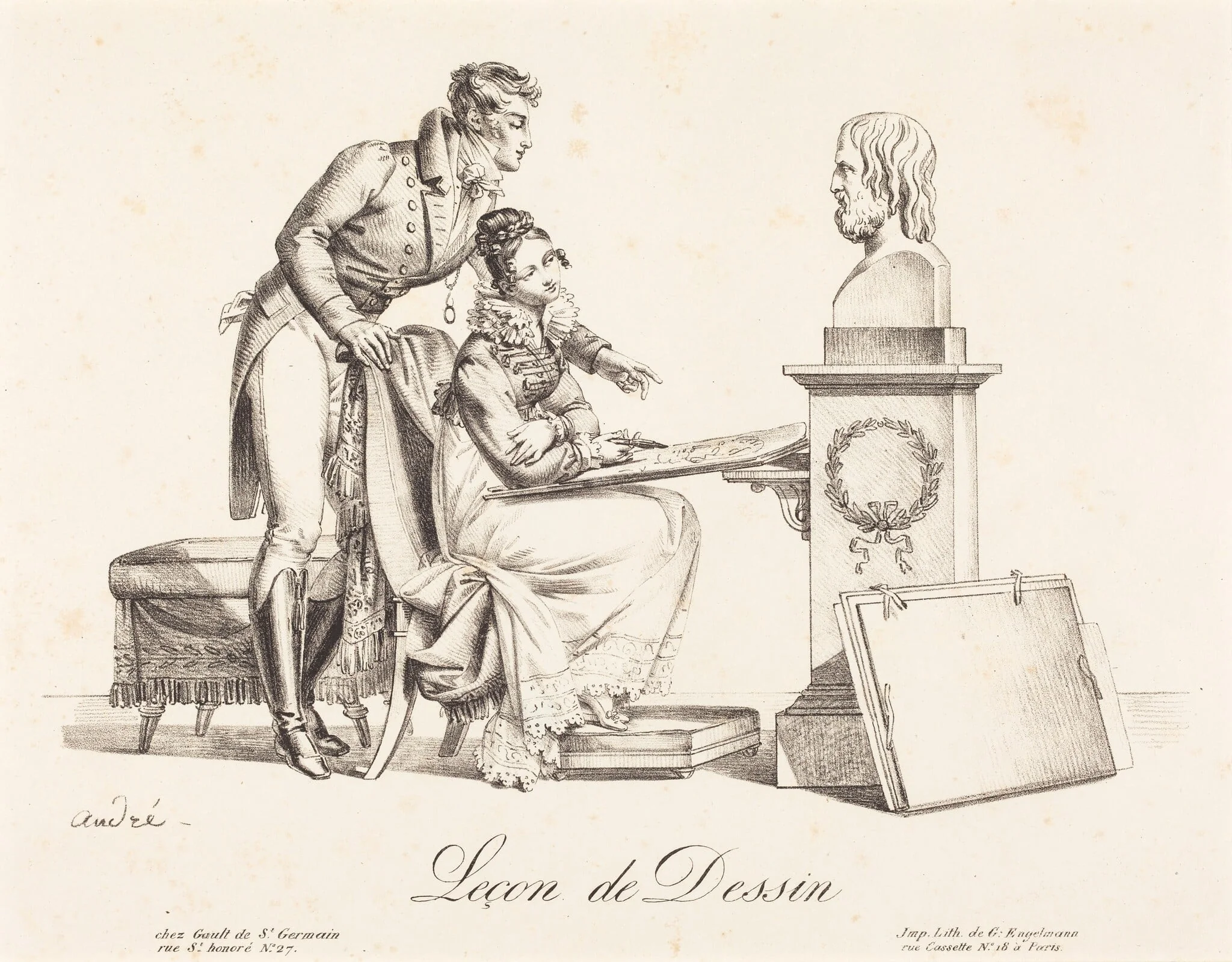 Leçon de Dessin (Drawing Lesson), detail