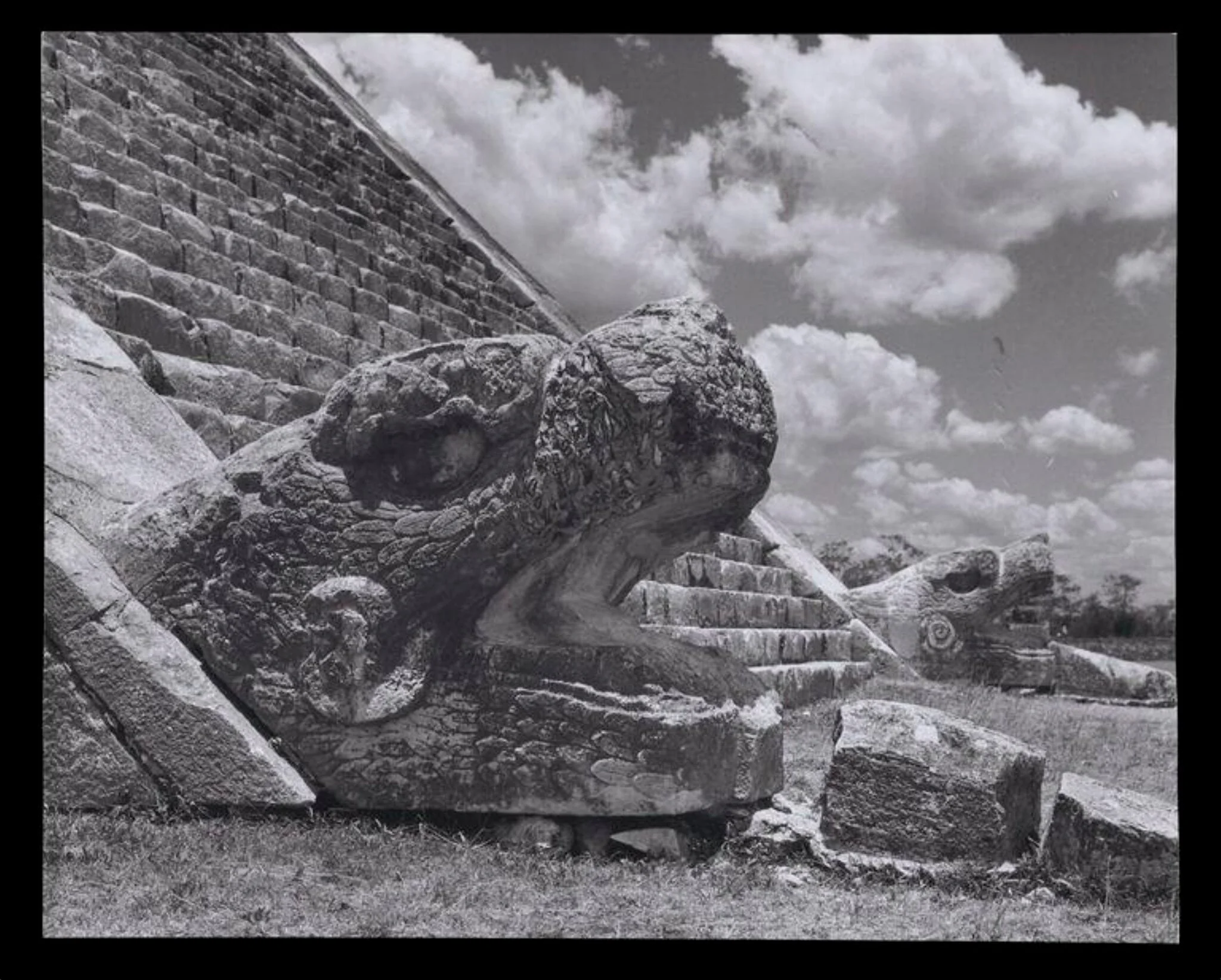 Serpent's Heads at Chichenitsa, detail