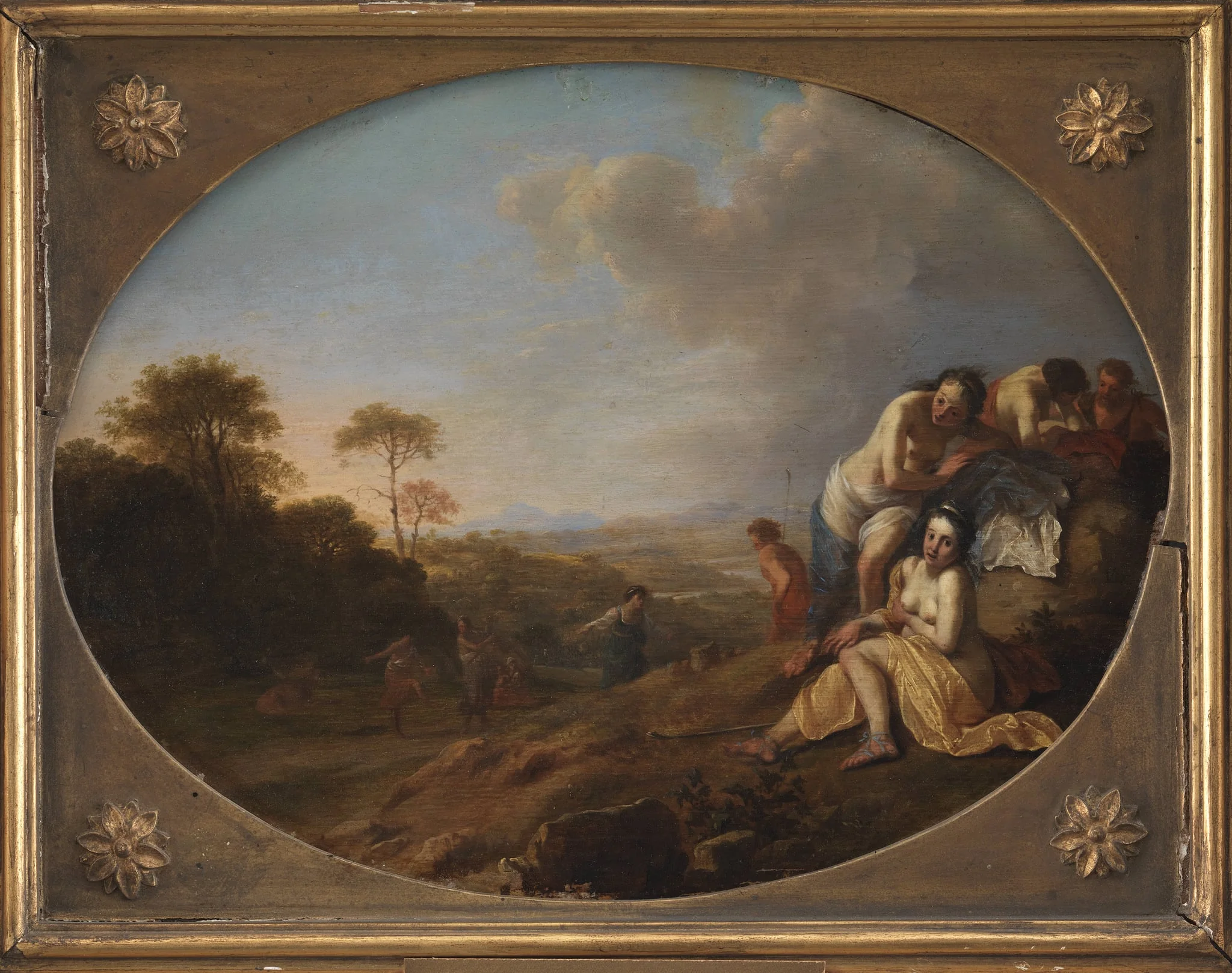 Nymphs in a Landscape, detail