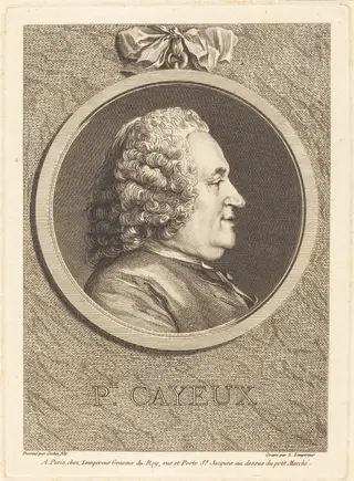 Philippe Cayeux, by Louis-Simon Lempereur, ink, 1768