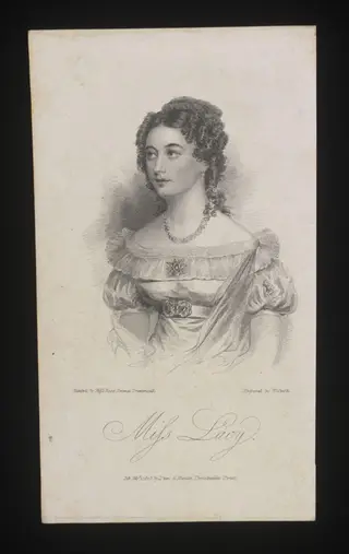 Miss Lacy, by William T. Woolnoth, 1