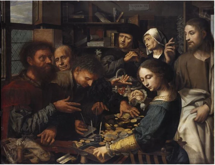 The Calling of Saint Matthew, detail