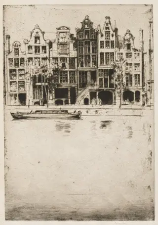 Souvenir d'Amsterdam, by David Young Cameron, 1915