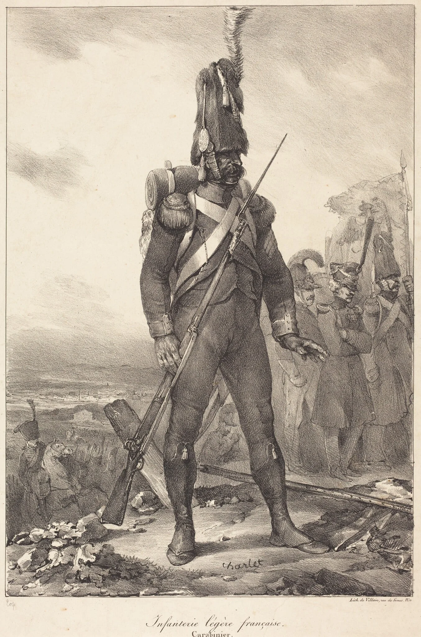 Infanterie legère française, Carabinier, detail