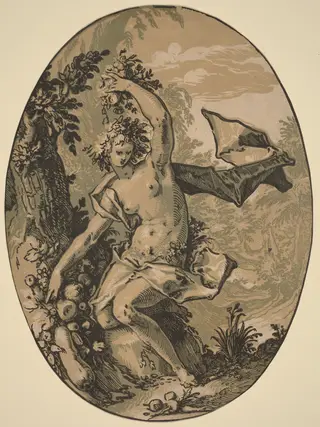 Proserpine, by Hendrick Goltzius, ink, 1589