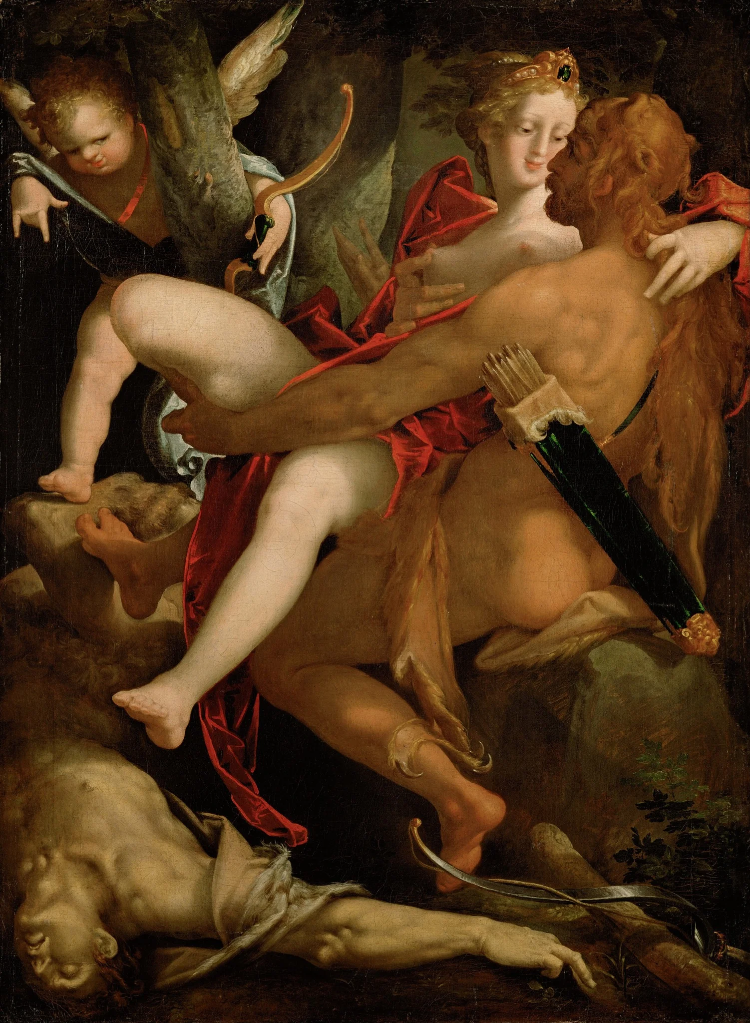 Hercules, Deianira, and Nessus, detail