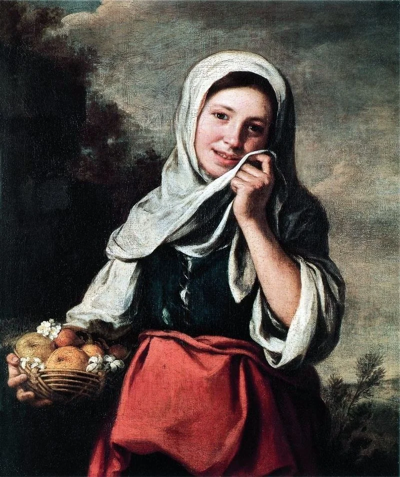 The Fruit Seller, detail