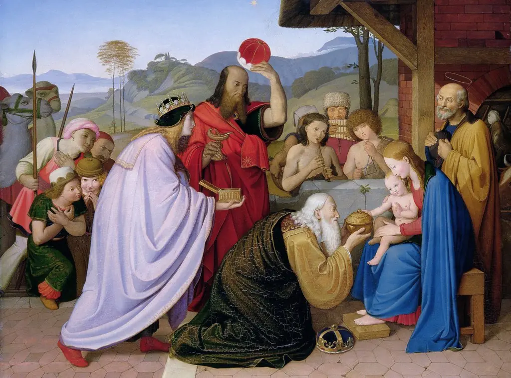 L'Adoration des mages, by Johann Friedrich Overbeck, oil, 1811