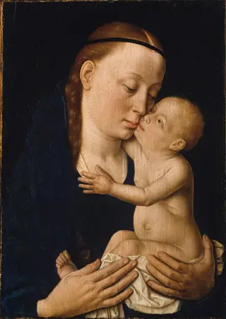 Virgin and Child, by Dieric Bouts, oil, 1457