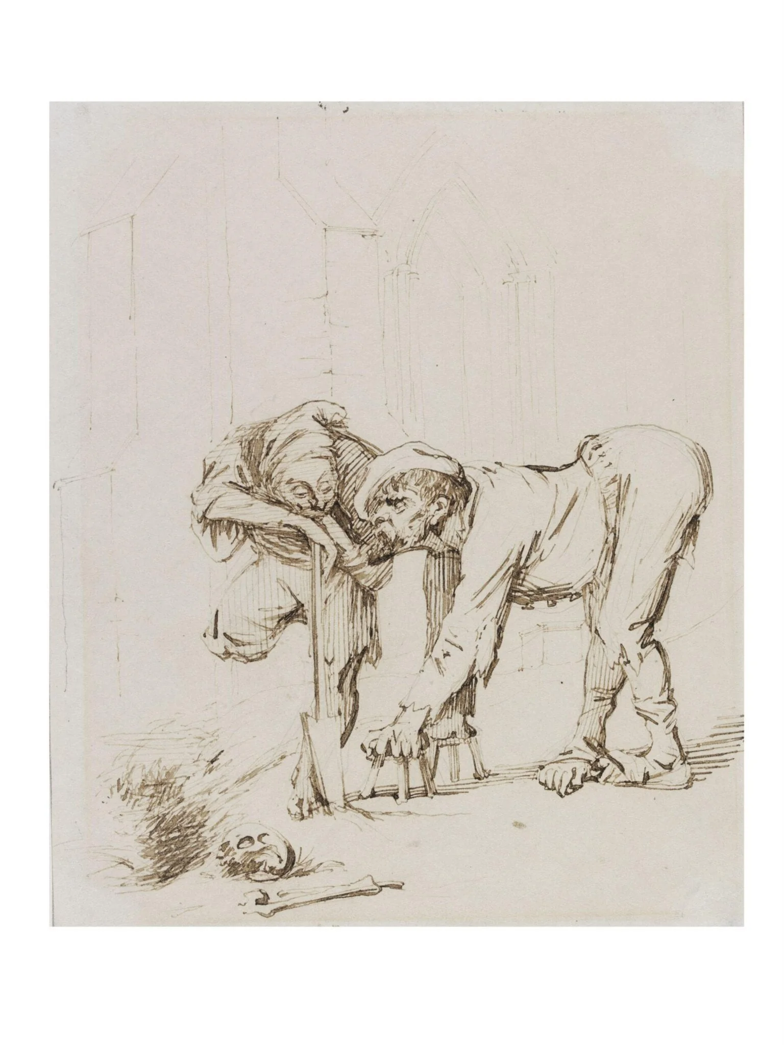 Gravediggers, detail