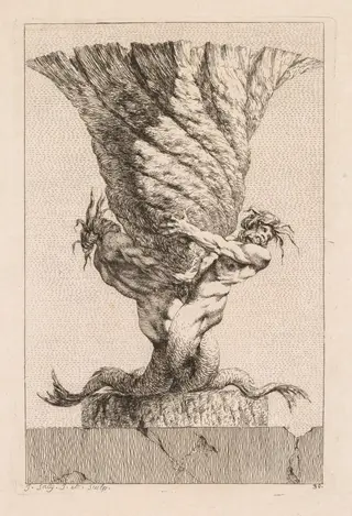 Suite of Vases:  Plate 30, by Jacques François Saly, 1746