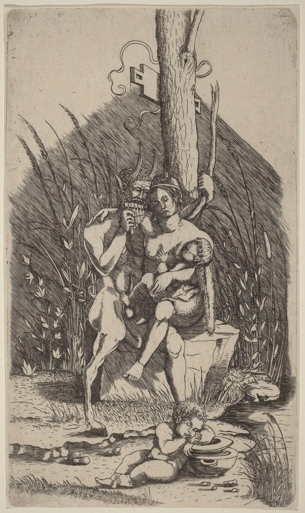 Satyr's Family, detail