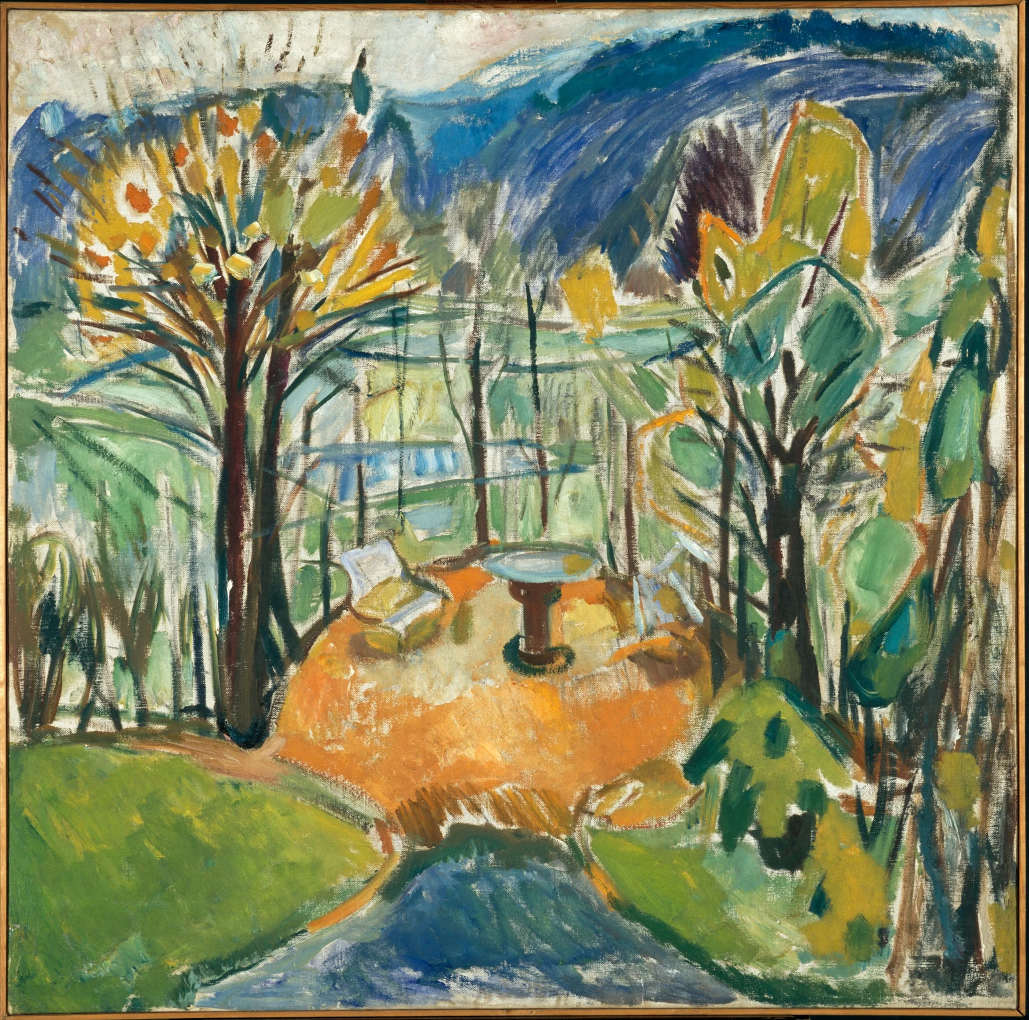 The Arbour in Late Autumn, detail
