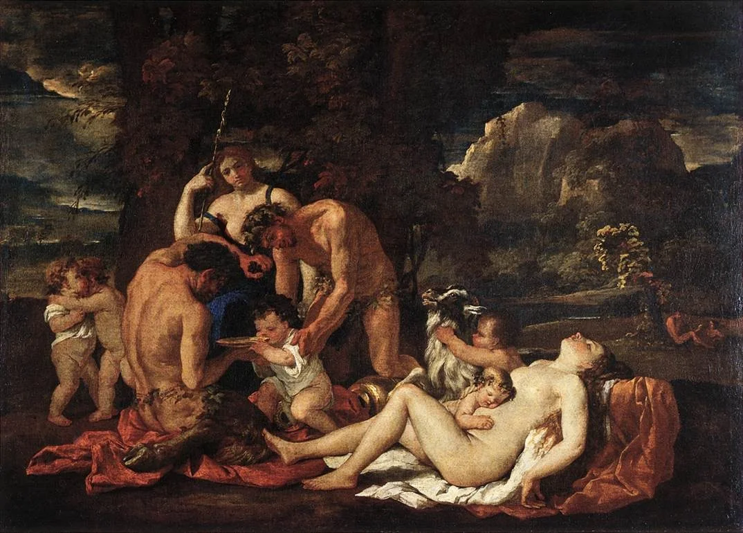 The Nurture of Bacchus, detail