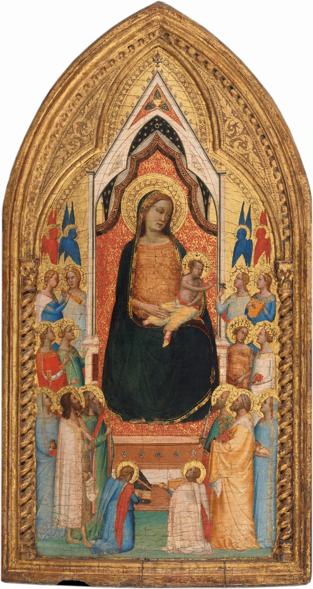Madonna and Child with Saints and Angels, detail