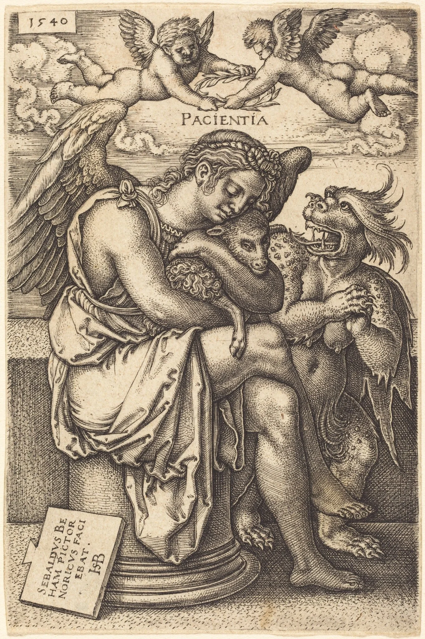 Pacientia (Patience), detail