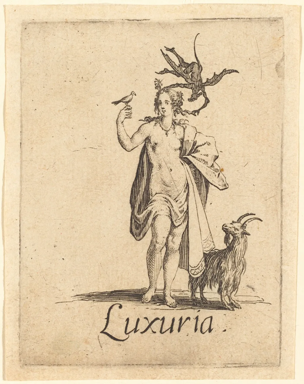 Lust, by Jacques Callot, ink, 1621