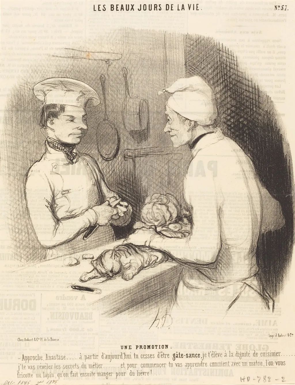 Une Promotion, by Honoré Daumier, ink, 1845