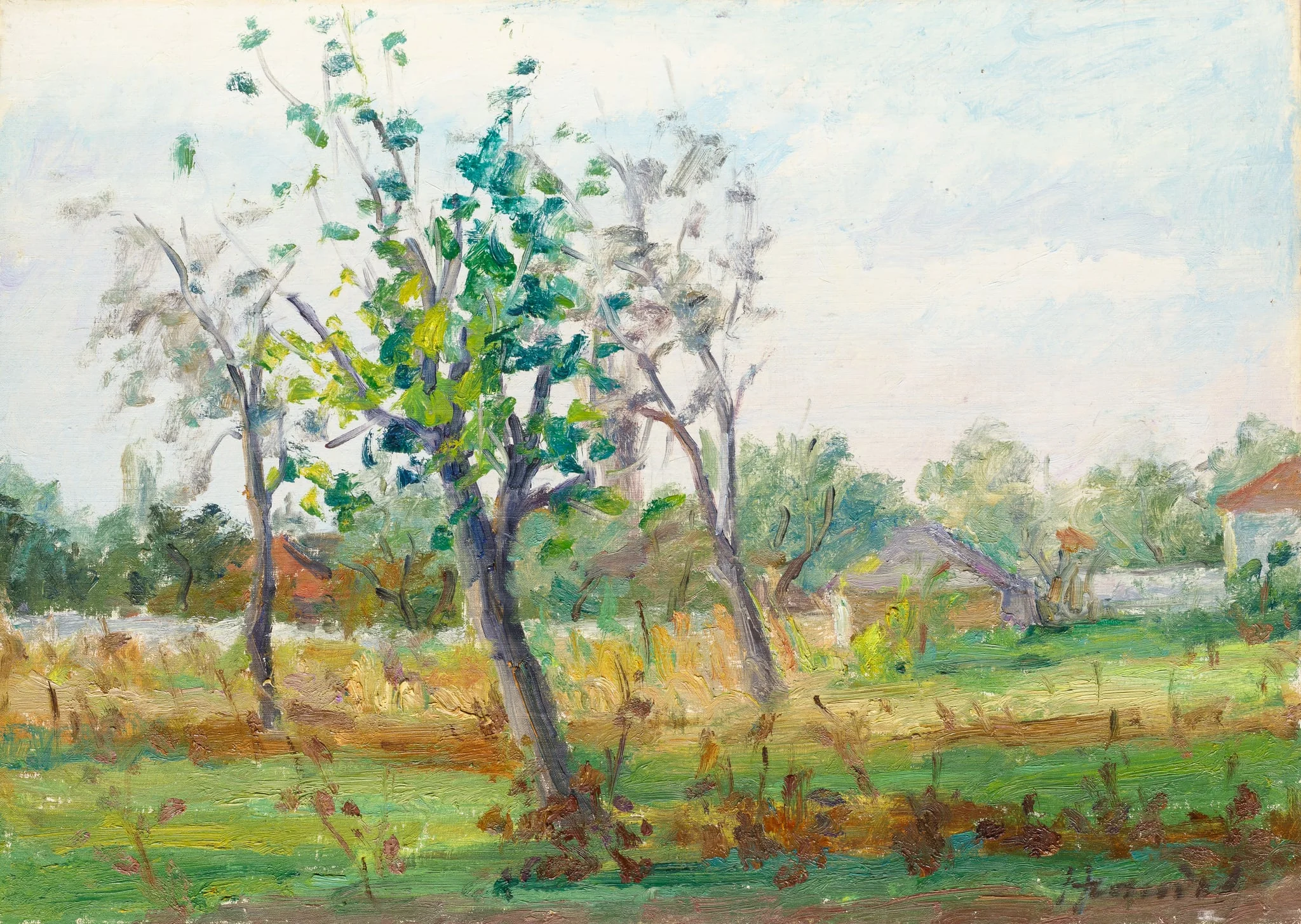 Peisaj de primăvară, detail
