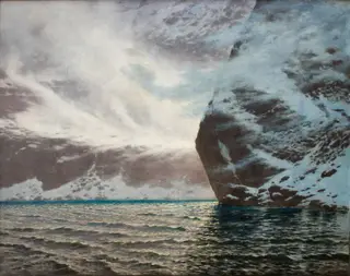 Czarny Staw (The Blake Lake) – Blizzard, by Stanisław Witkiewicz, oil, 1896