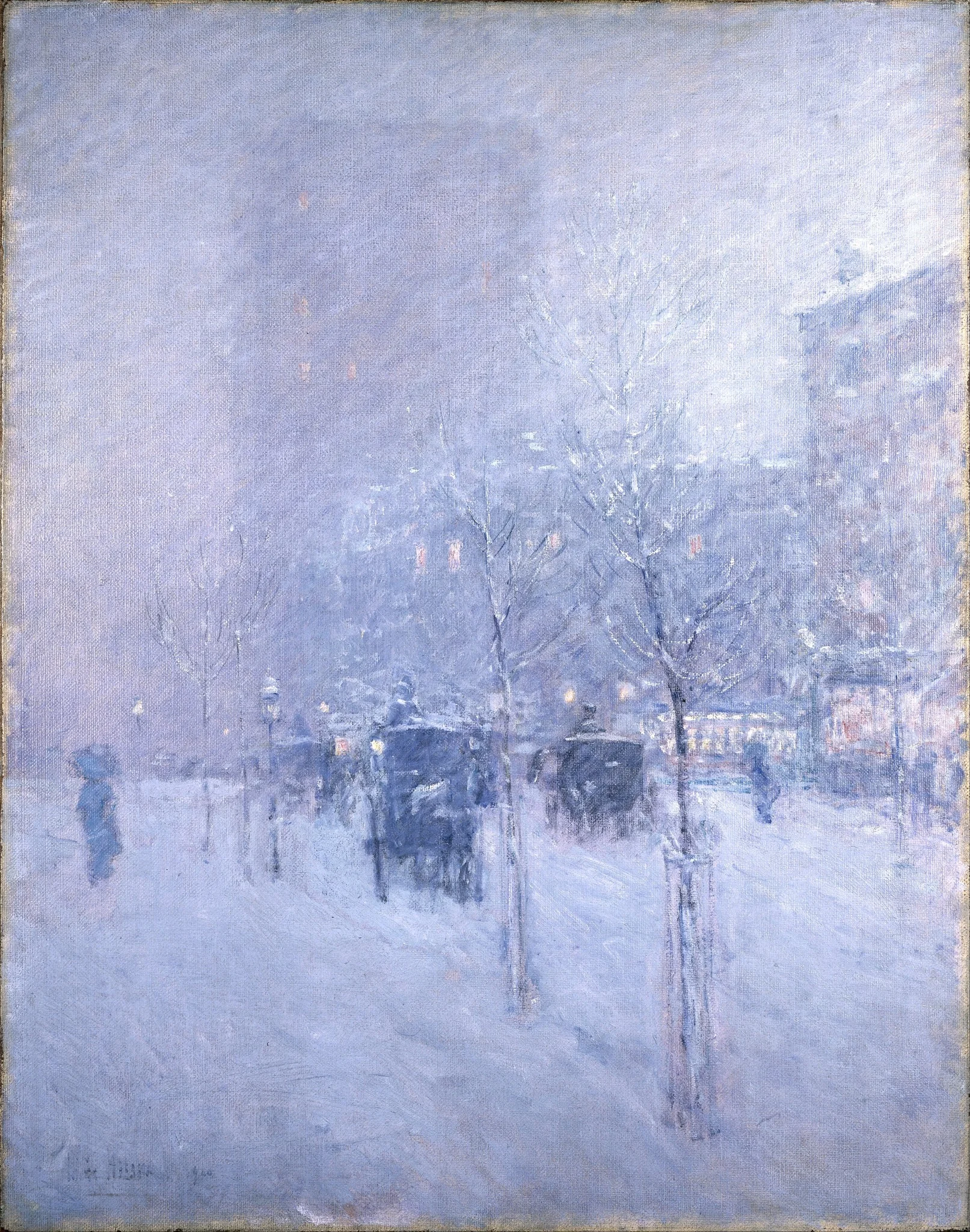 Late Afternoon, New York, Winter, detail