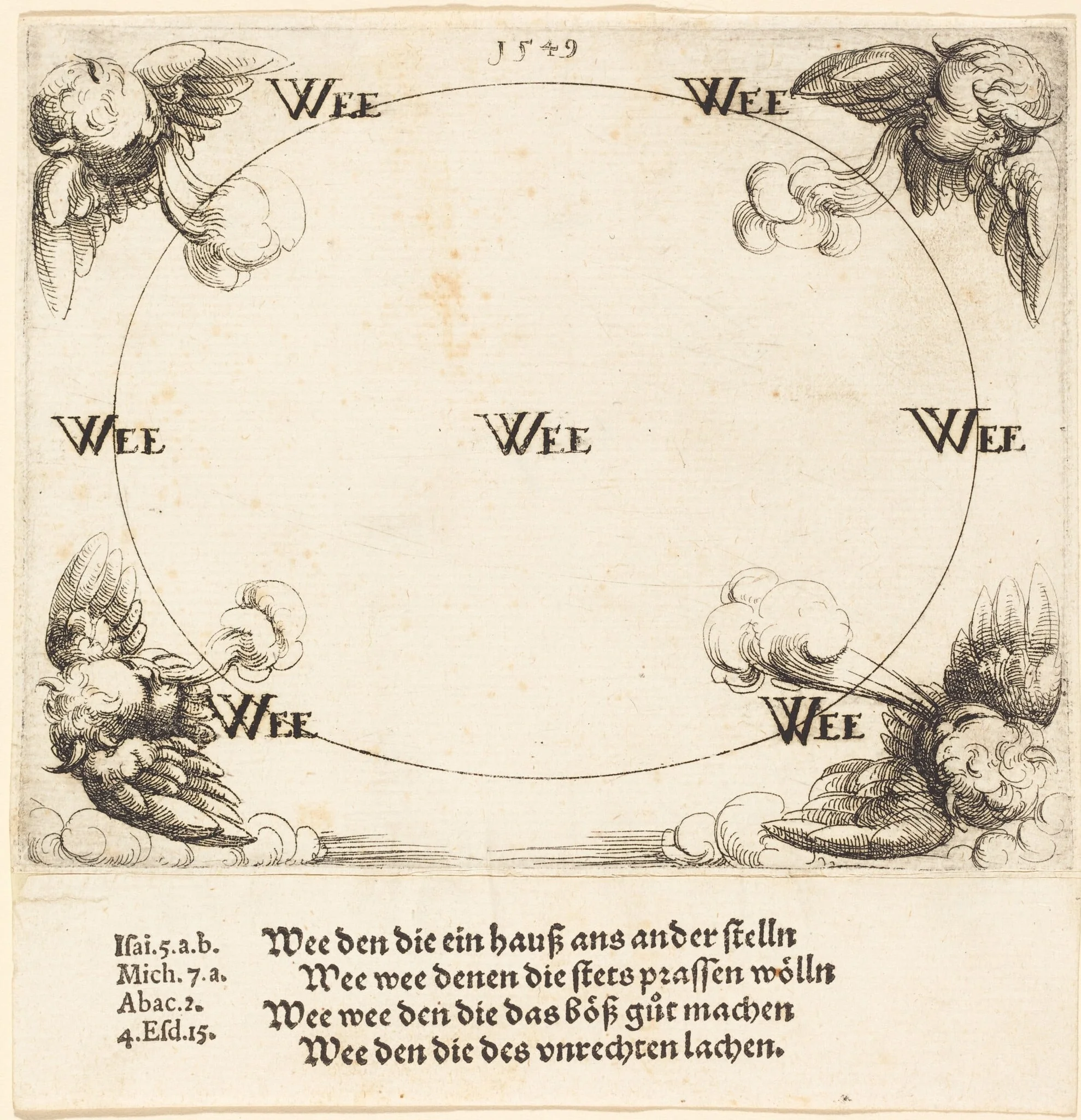 Woe is Pronounced on the Scribes and Pharisees, detail