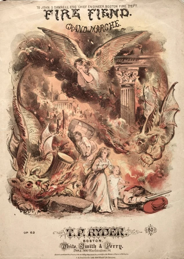 Fire Fiend - Sheet Music Cover, detail