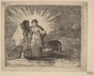Esto es lo verdadero (This Is the Truth), by Francisco de Goya, ink, 1815