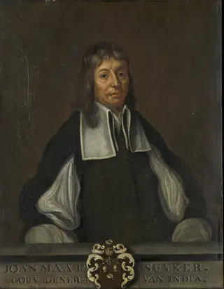 Portrait of Joan Maetsuyker (1606-78), Governor general (1653-78), by Jacob Jansz. Coeman, oil