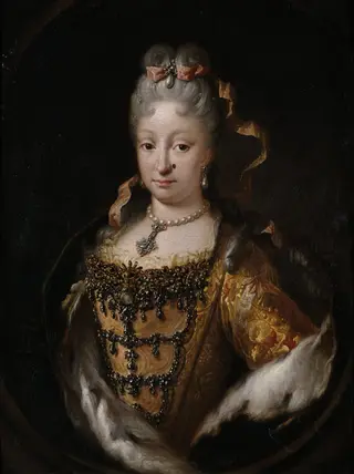 Isabella Farnese, by Miguel Jacinto Meléndez, oil, 1718