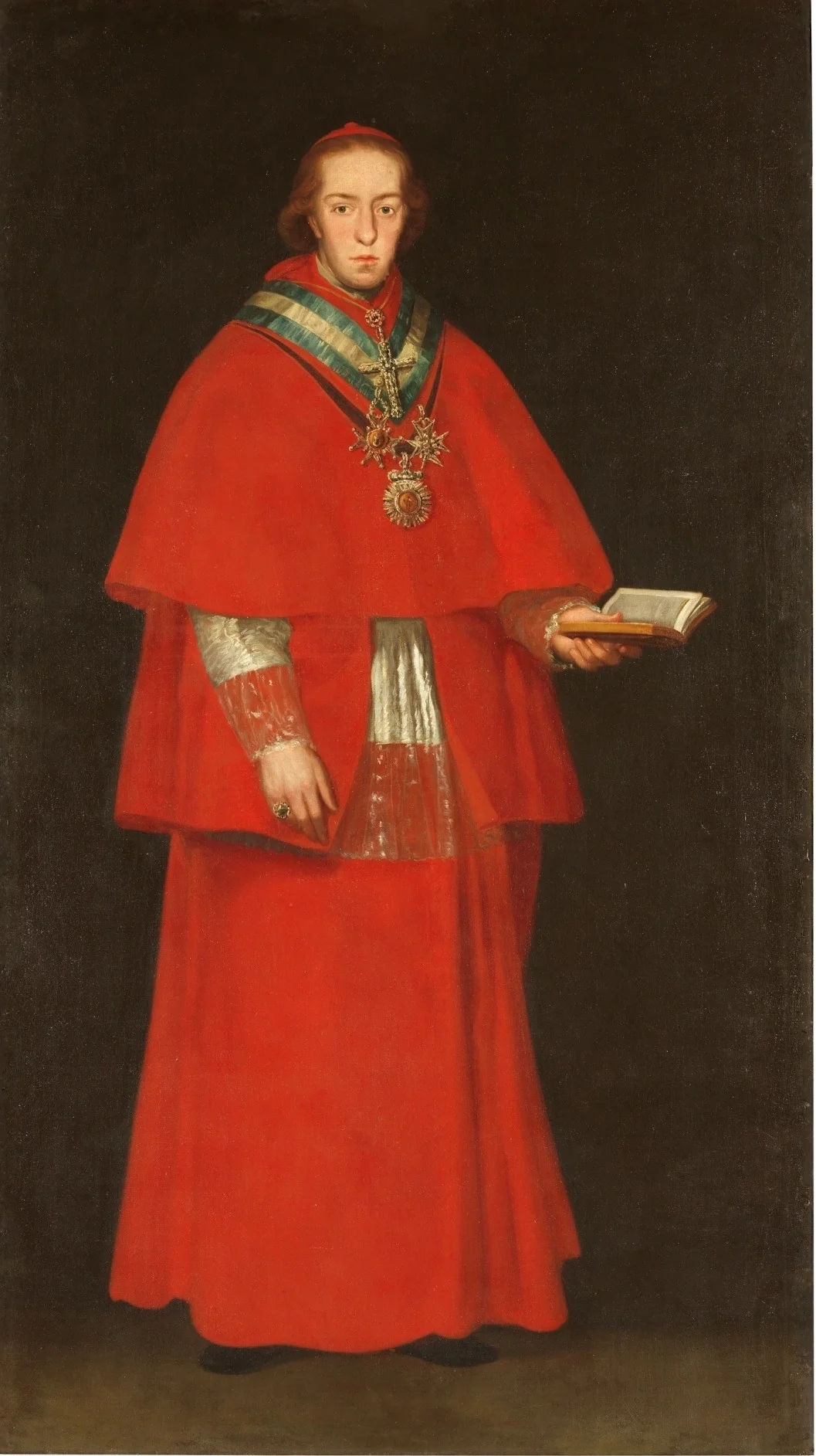 El cardenal don Luis María de Borbón y Vallabriga, detail